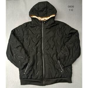 New Sport (5XL) Women's Black Quilted Hooded Winter Jacket